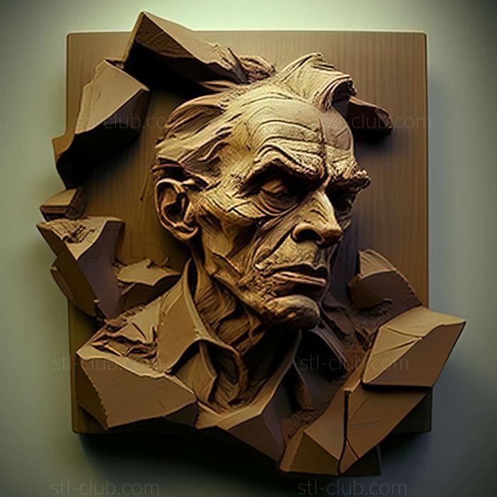 3D model Frank Auerbach (STL)